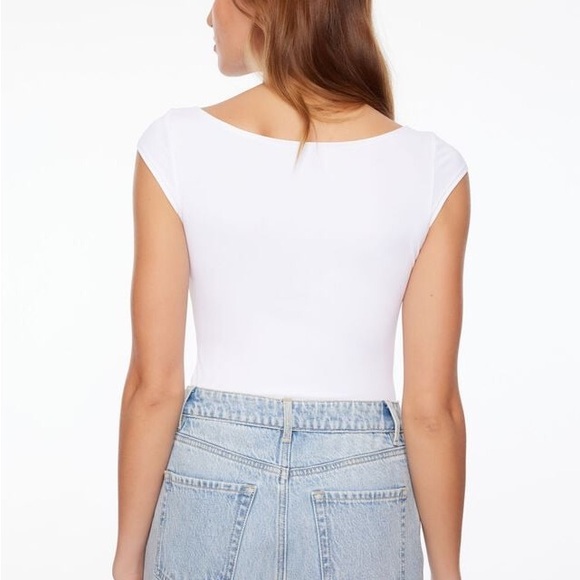 DYNAMITE JULES SHORT SLEEVE SCOOP NECK BODYSUIT - Picture 2 of 6